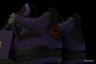 Jordan AJ4-766296 Scott x Travis 4 Purple Air Retro 0808